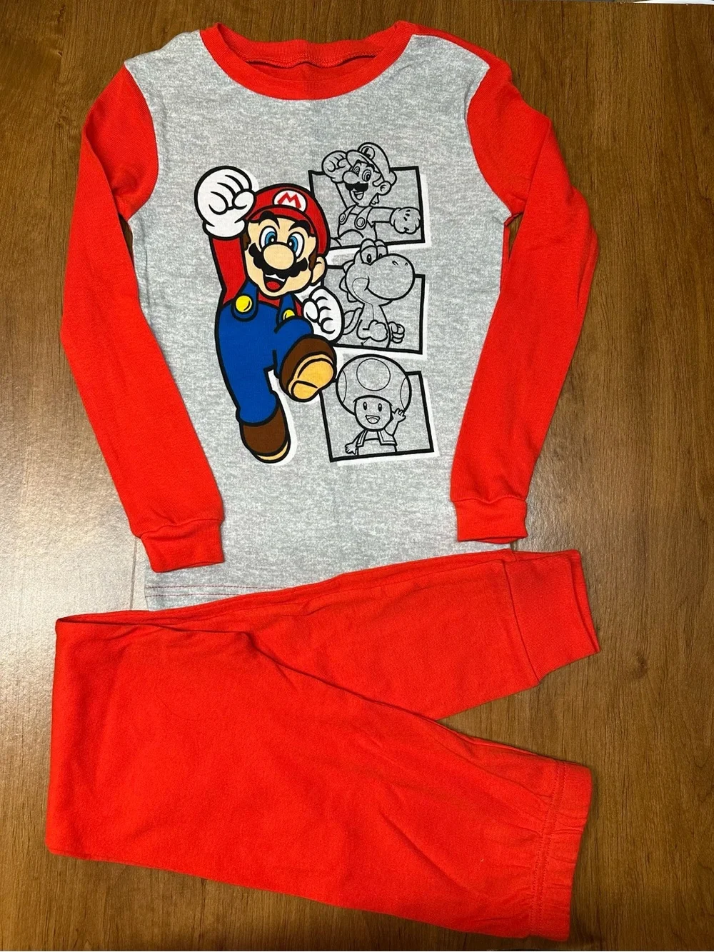Nintendo Super Mario Shirt - Red & Gray 3 sets